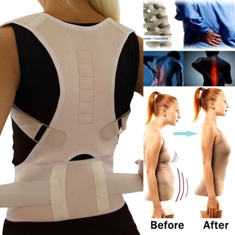 Magnetic Therapy Posture Corrector. Brace, shoulder, back supporter belt