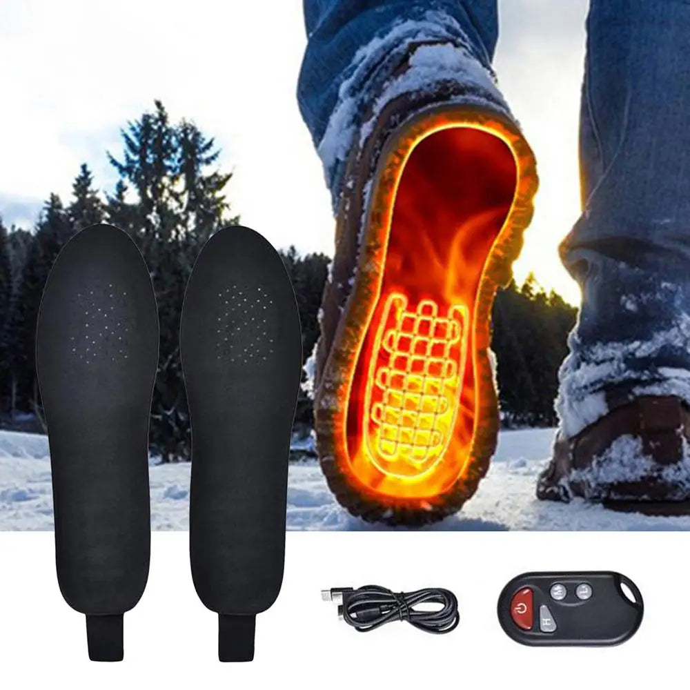 Heated Insoles Battery Rechargeable Heating Insoles Long-lasting Heated Insoles Electric Heated Insoles with Remote Control