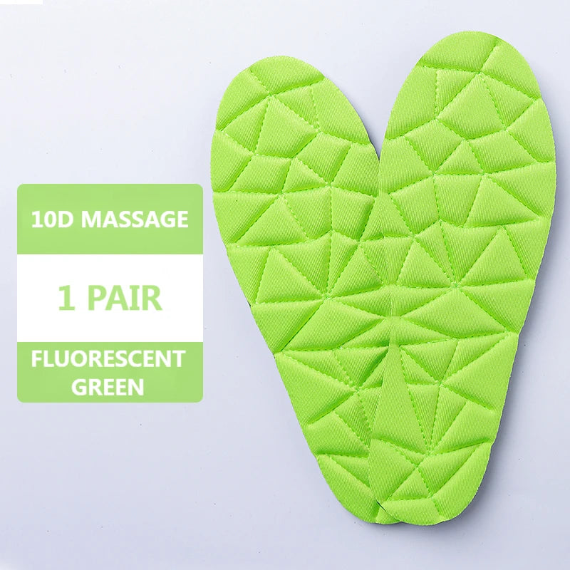 Memory Foam Orthopedic Insoles For Shoes Women Men Flat Feet Arch Support Massage Plantar Fasciitis Sports Pad