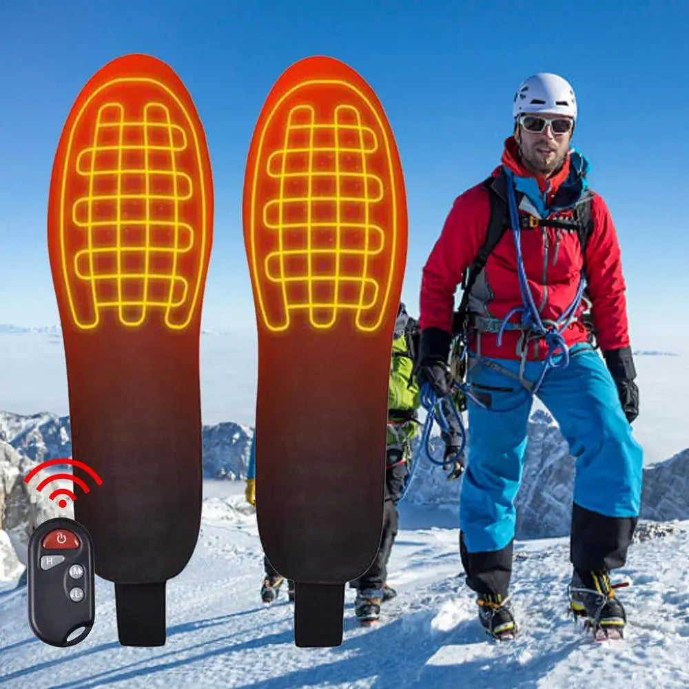 Heated Insoles Battery Rechargeable Heating Insoles Long-lasting Heated Insoles Electric Heated Insoles with Remote Control