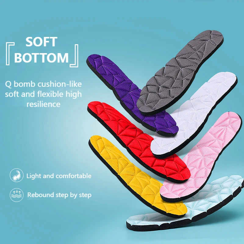 Memory Foam Orthopedic Insoles For Shoes Women Men Flat Feet Arch Support Massage Plantar Fasciitis Sports Pad
