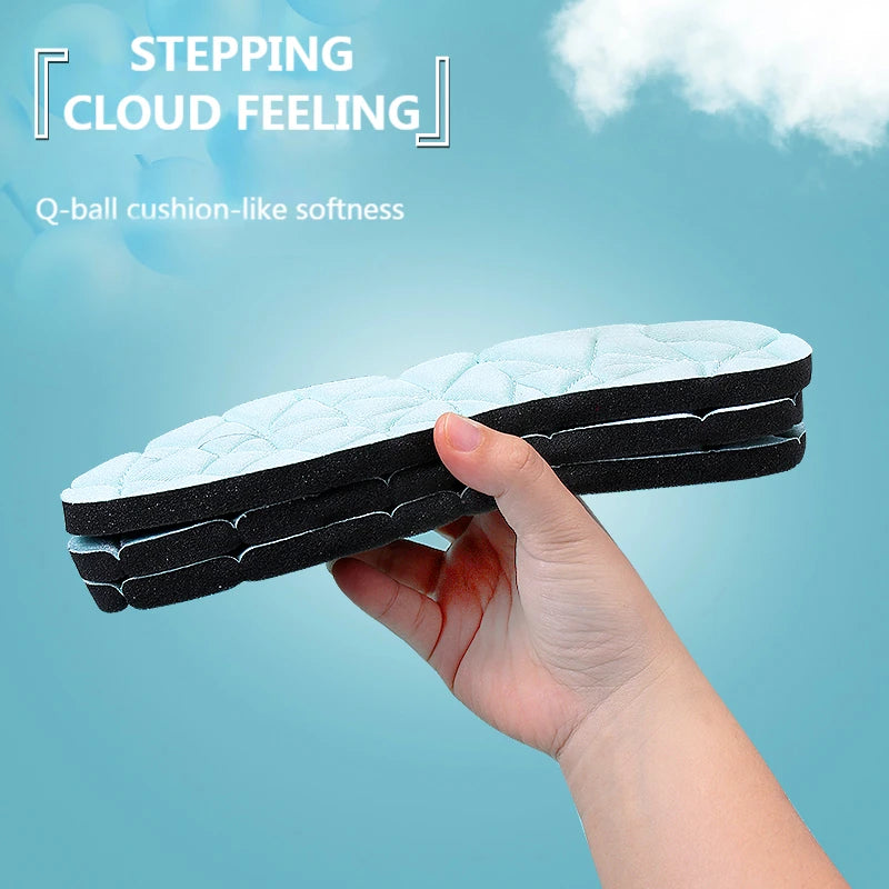 Memory Foam Orthopedic Insoles For Shoes Women Men Flat Feet Arch Support Massage Plantar Fasciitis Sports Pad